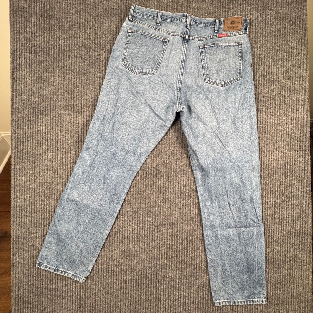 Wrangler Relaxed Fit Jeans Light‎ Wash Denim Classic Mens 38x32